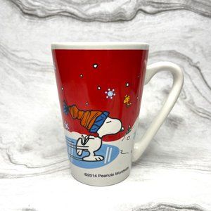 2014 Peanuts Merry Christmas Snoopy, Woodstock Ice Skating 12 Oz Tall Mug
